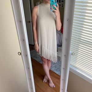 Naked Zebra Fringe Dress NWT